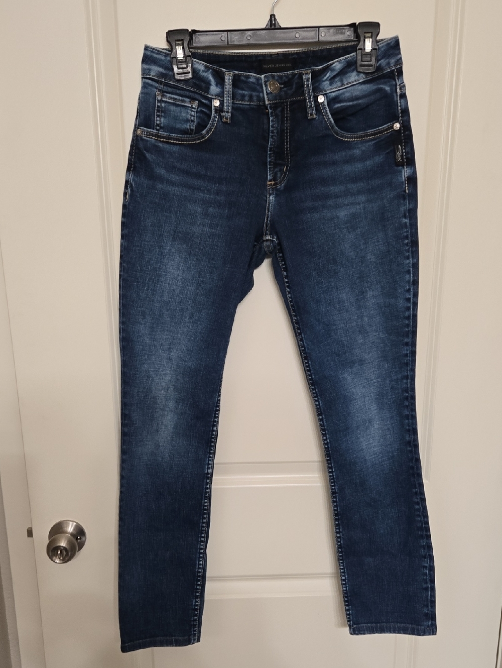 Silver Jeans light gray label boyfriend fit